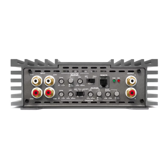 ZAPCO Z-150.4 II 4-kanałowy wzmacniacz klasy AB do systemów SQ Moc przy 4Ω: 4 x 165 W